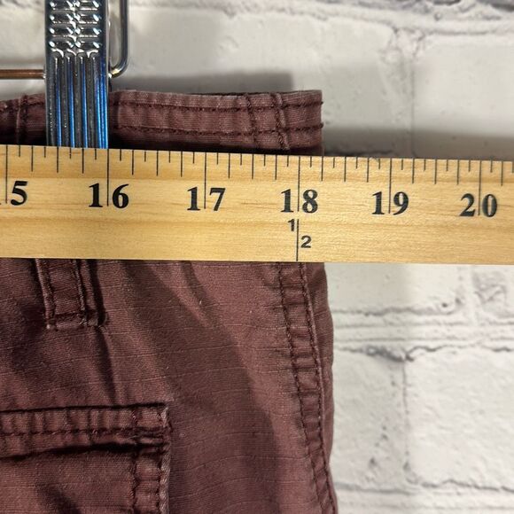 OP Ocean Pacific  Red Cargo Shorts  Mens Size 34 Snap Pockets Ripstop MISSING - Picture 5 of 7